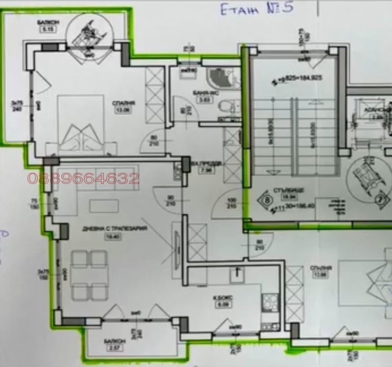 Продава 3-СТАЕН, гр. Търговище, Център, снимка 17 - Апартаменти - 52871405