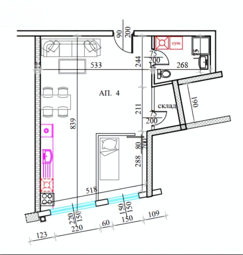 Zu verkaufen  1 Schlafzimmer Sofia , Lozen , 66 qm | 14590048 - Bild [9]