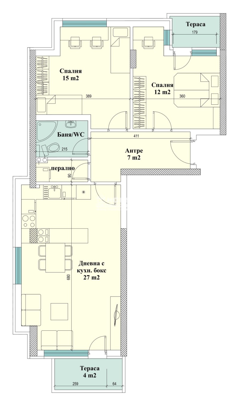 Продава  3-стаен град Пловдив , Тракия , 103 кв.м | 27003754 - изображение [3]