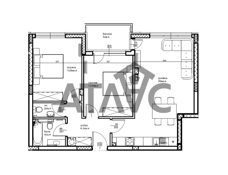 Till salu  2 sovrum Plovdiv , Ostromila , 95 kvm | 74522322