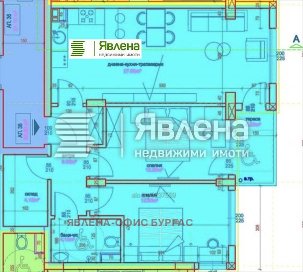 Продава 3-СТАЕН, гр. Бургас, Славейков, снимка 5 - Aпартаменти - 47124052