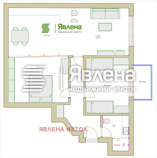 Продава 3-СТАЕН, гр. София, Център, снимка 9 - Апартаменти - 55647294