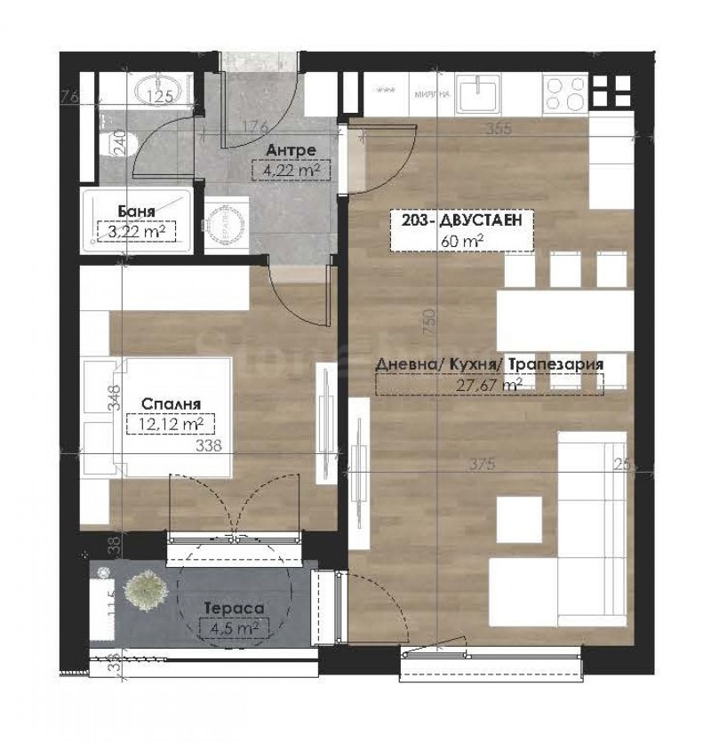 Продава 2-СТАЕН, гр. София, Витоша, снимка 4 - Апартаменти - 53107260