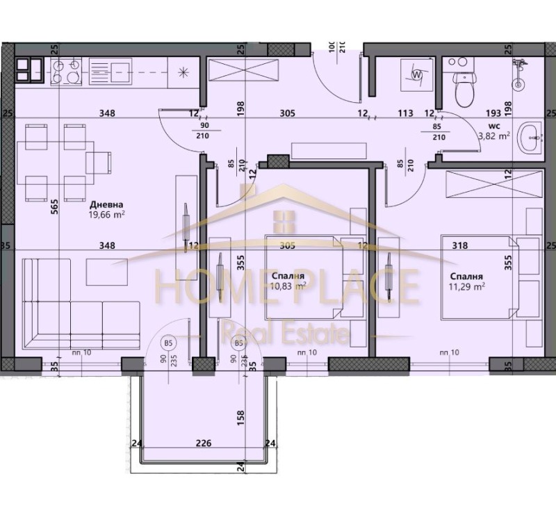 Продава 2-СТАЕН, гр. Варна, Виница, снимка 2 - Aпартаменти - 49308243