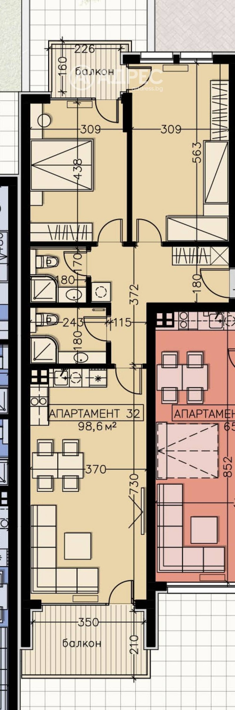 Til salg  2 soveværelser Sofia , Manastirski livadi , 119 kvm | 10045239 - billede [3]