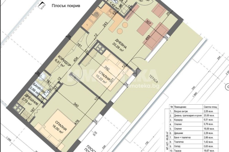 Продаја  2 спаваће собе Софија , Разсадника , 112 м2 | 50137976 - слика [11]