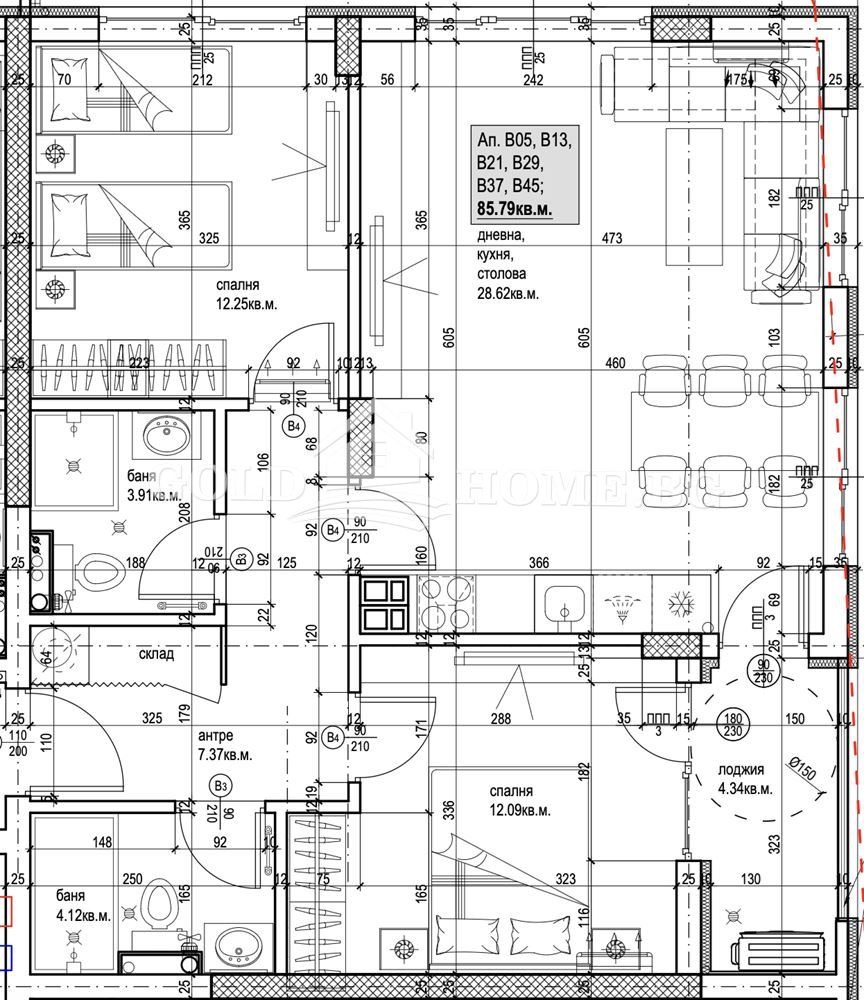 Продава 3-СТАЕН, гр. Пловдив, Южен, снимка 2 - Апартаменти - 54178144