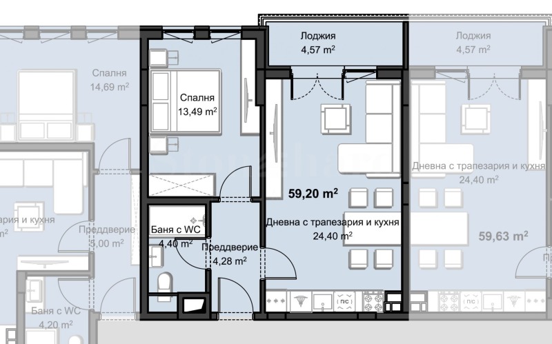 Продава 2-СТАЕН, гр. Пловдив, Христо Смирненски, снимка 5 - Апартаменти - 52804409
