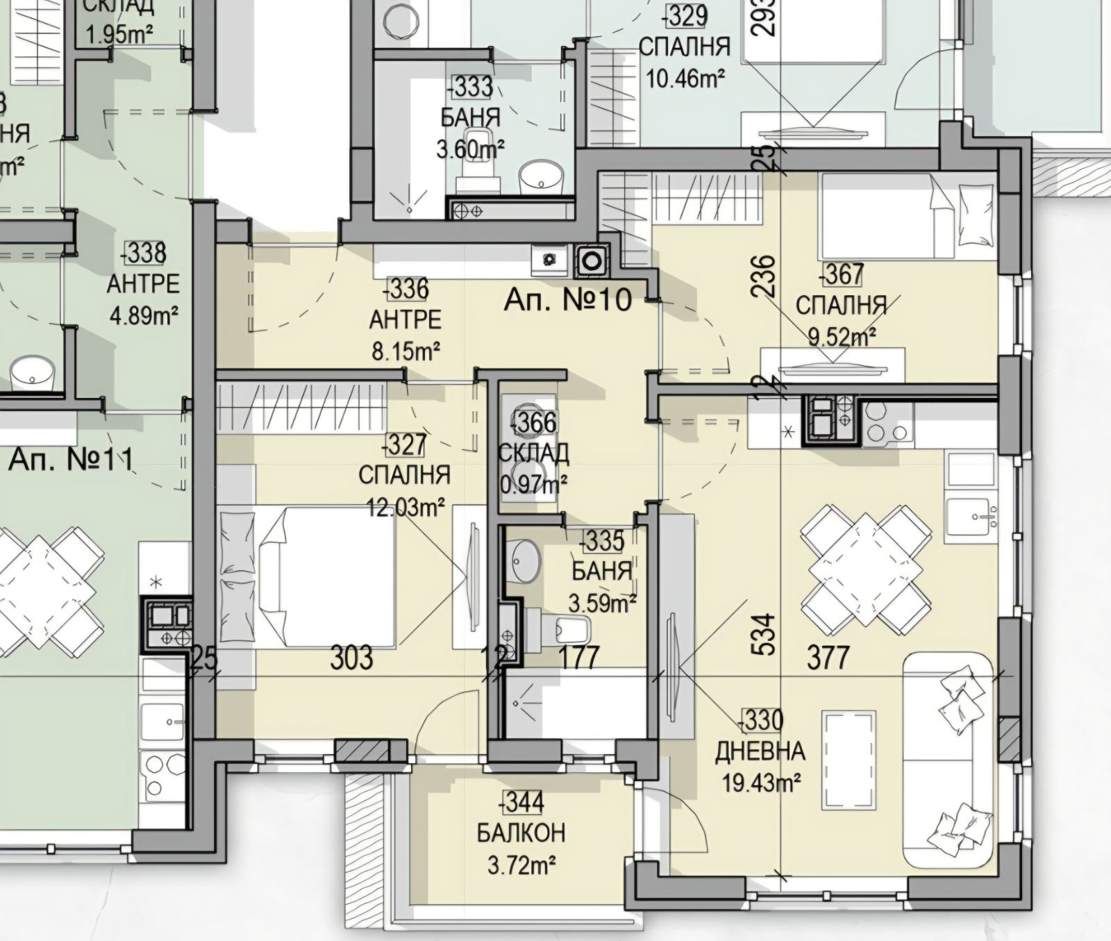 Продава 3-СТАЕН, гр. София, Малинова долина, снимка 12 - Апартаменти - 53882501