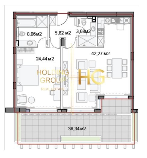 Продава 2-СТАЕН, гр. Варна, к.к. Слънчев ден, снимка 6 - Апартаменти - 52988446
