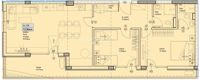 Продава 3-СТАЕН, гр. Пловдив, Христо Смирненски, снимка 2 - Апартаменти - 52989417