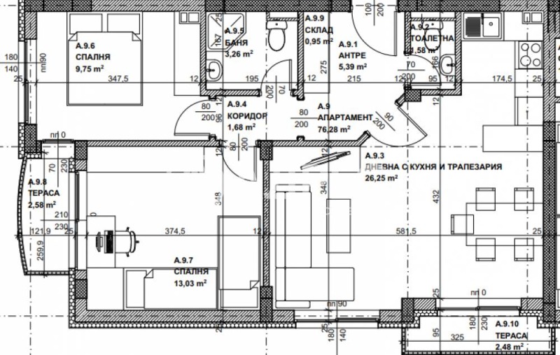 Продаја  2 спаваће собе Софија , Крастова вада , 92 м2 | 75675975 - слика [4]