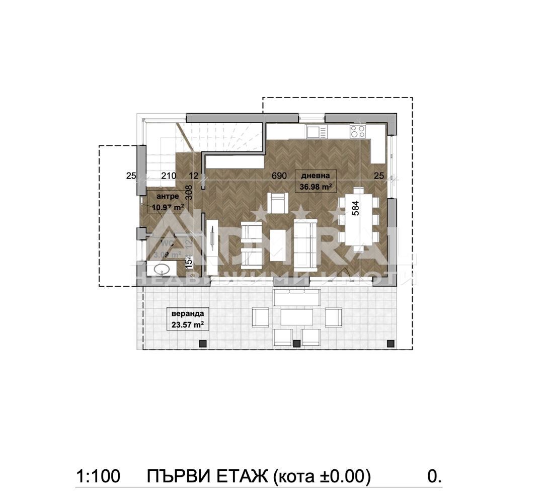 Продава КЪЩА, гр. Бургас, Ветрен, снимка 5 - Къщи - 54790058