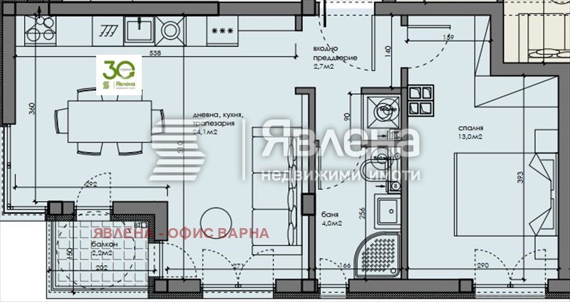 Продава 2-СТАЕН, гр. Варна, Център, снимка 2 - Апартаменти - 55806718