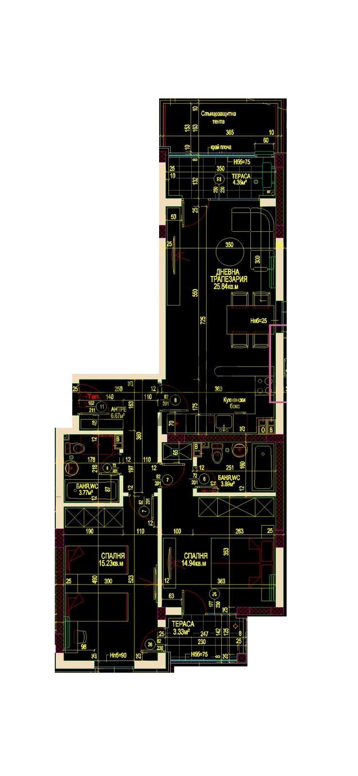 Продава 3-СТАЕН, гр. Пловдив, Остромила, снимка 11 - Апартаменти - 53642344
