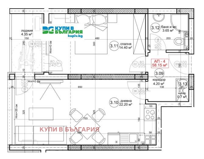 Zu verkaufen  1 Schlafzimmer Warna , Wazraschdane 1 , 71 qm | 63218495 - Bild [6]