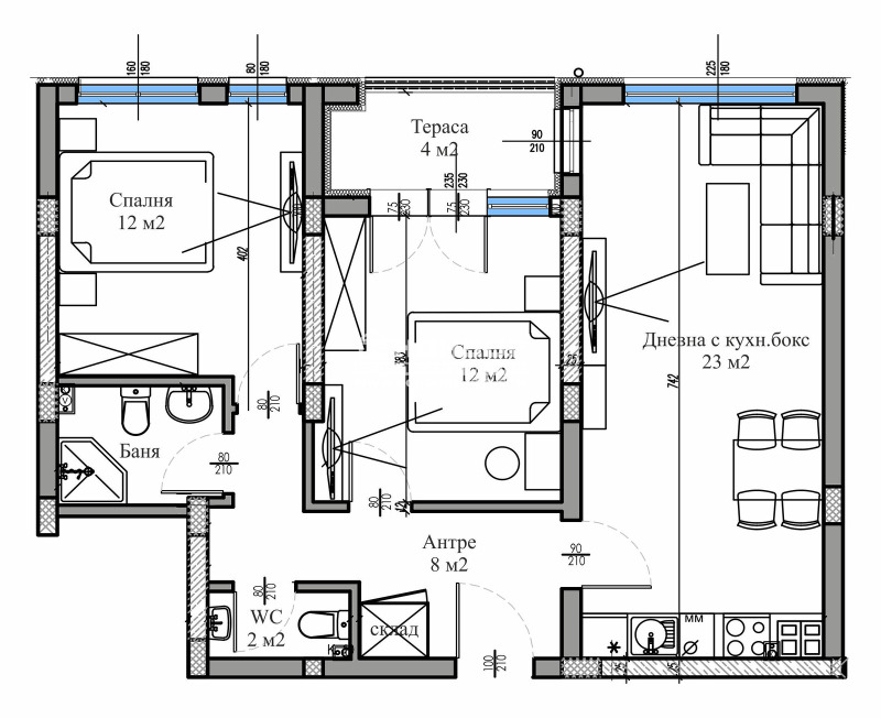 Продава 3-СТАЕН, гр. Пловдив, Христо Смирненски, снимка 2 - Апартаменти - 52575577