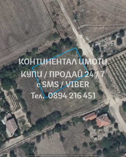 Продава ПАРЦЕЛ, с. Черничево, област Пловдив, снимка 1 - Парцели - 48805721