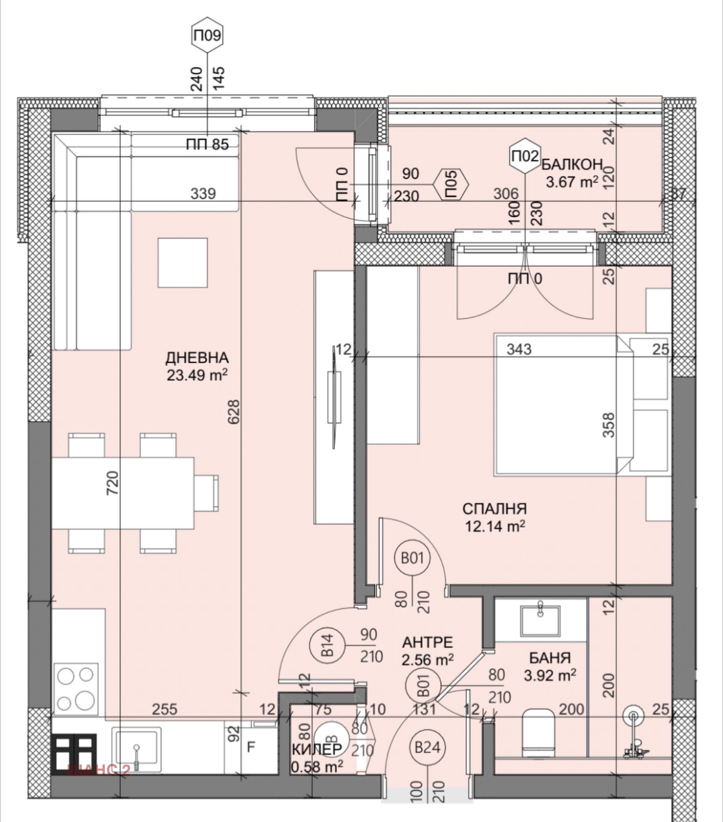Продава 2-СТАЕН, гр. Варна, Владислав Варненчик 1, снимка 5 - Апартаменти - 53981655