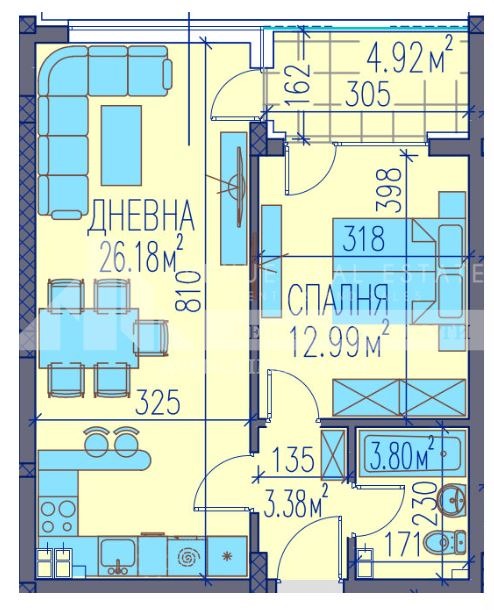 Na sprzedaż  1 sypialnia Plowdiw , Trakija , 73 mkw | 51201440 - obraz [2]