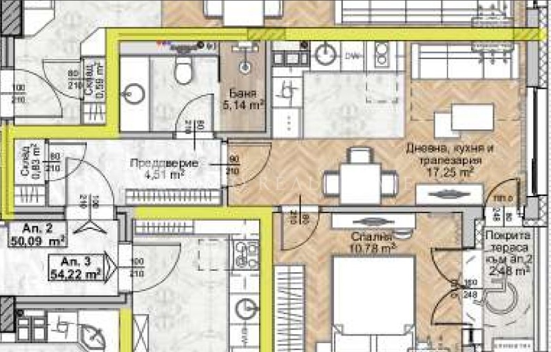 Продава 2-СТАЕН, гр. София, Люлин 8, снимка 5 - Апартаменти - 53267427