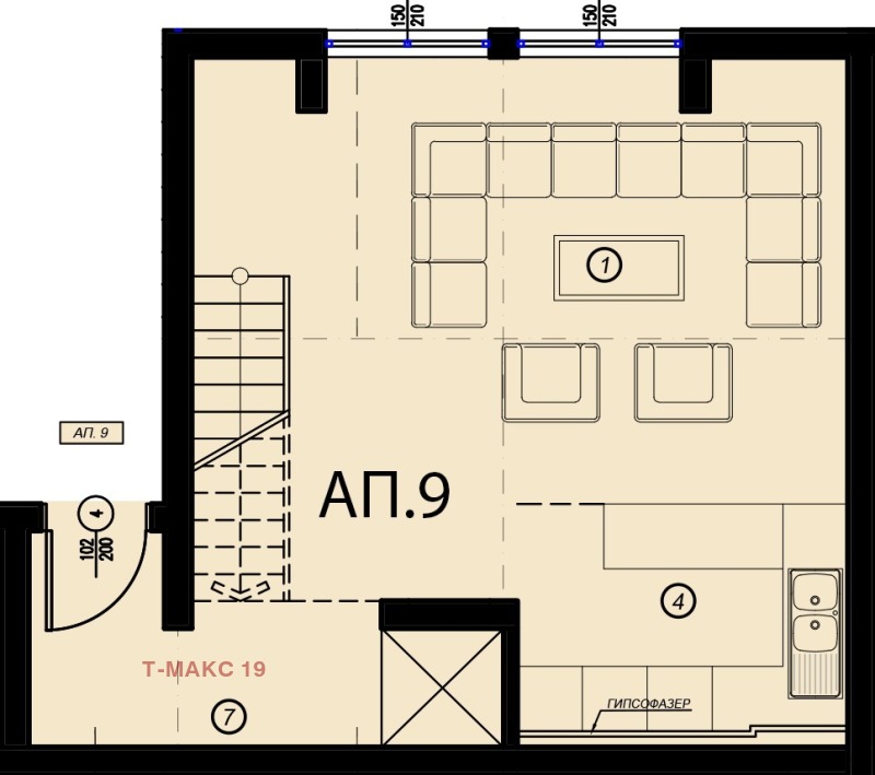 À venda  2 quartos Sofia , Bakston , 123 m² | 90957378