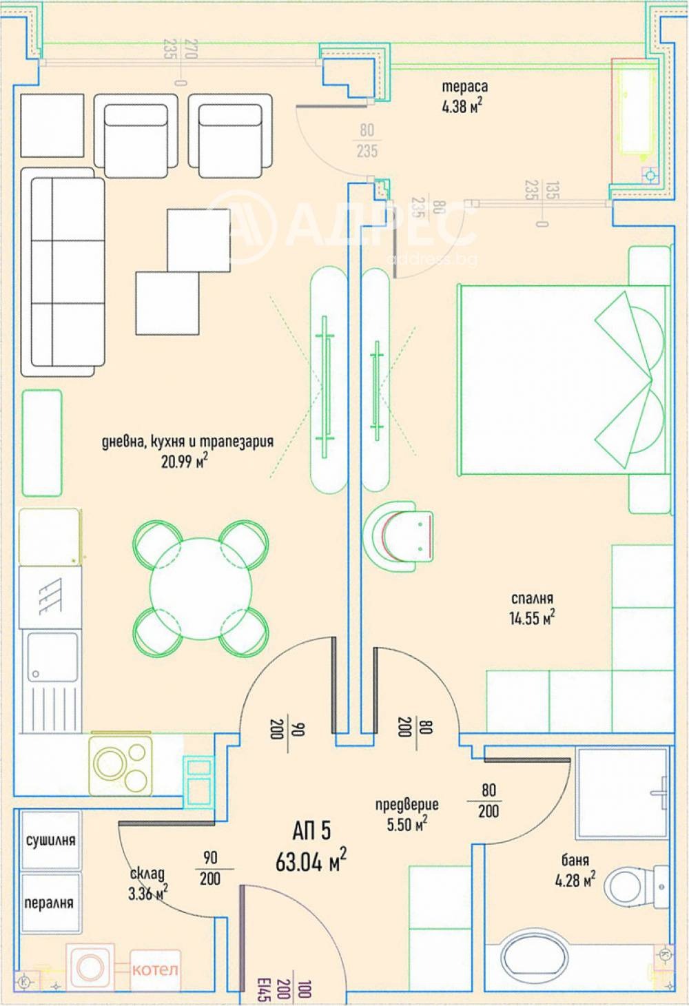 Продава 2-СТАЕН, гр. София, Малинова долина, снимка 3 - Апартаменти - 53172447