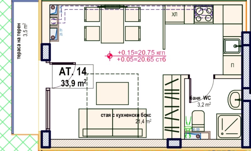 Продава 1-СТАЕН, гр. Приморско, област Бургас, снимка 10 - Aпартаменти - 49146944