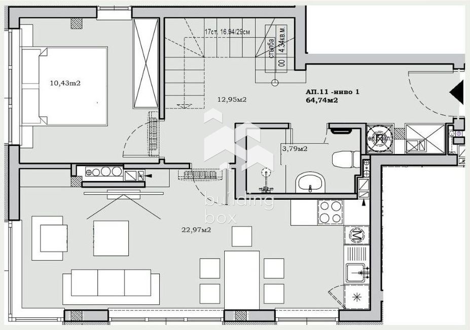 Продава 3-СТАЕН, гр. София, Сухата река, снимка 2 - Апартаменти - 54607997