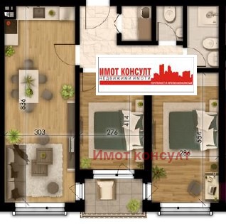 Till salu  2 sovrum Plovdiv , Ostromila , 98 kvm | 58459552 - bild [4]