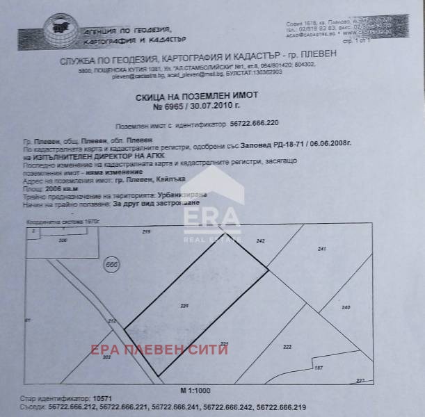 Продава ПАРЦЕЛ, гр. Плевен, Кайлъка, снимка 1 - Парцели - 47865440