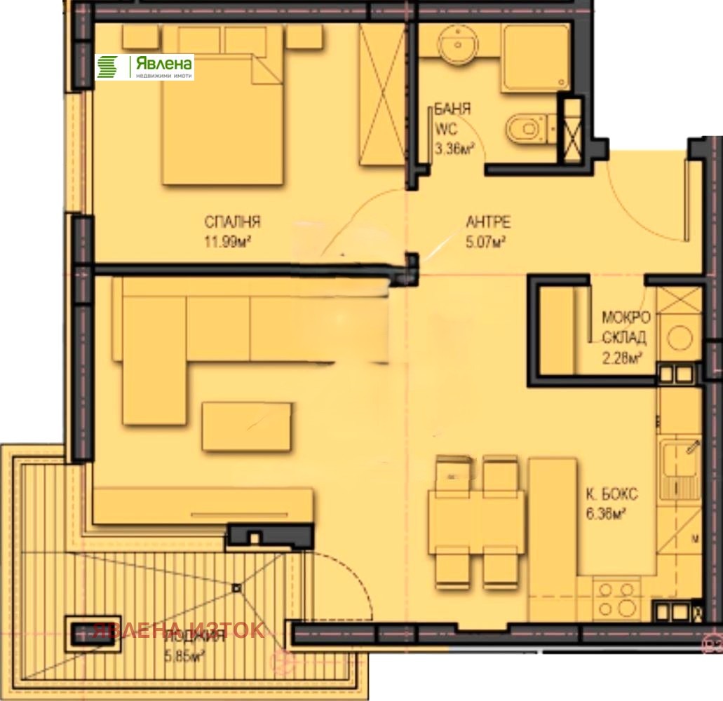 Продава 2-СТАЕН, гр. София, Младост 4, снимка 2 - Апартаменти - 53996159