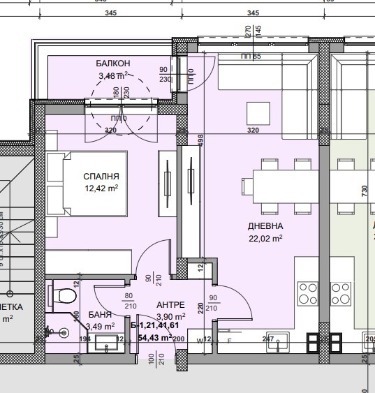 Продава 2-СТАЕН, гр. Варна, Кайсиева градина, снимка 2 - Апартаменти - 53279781