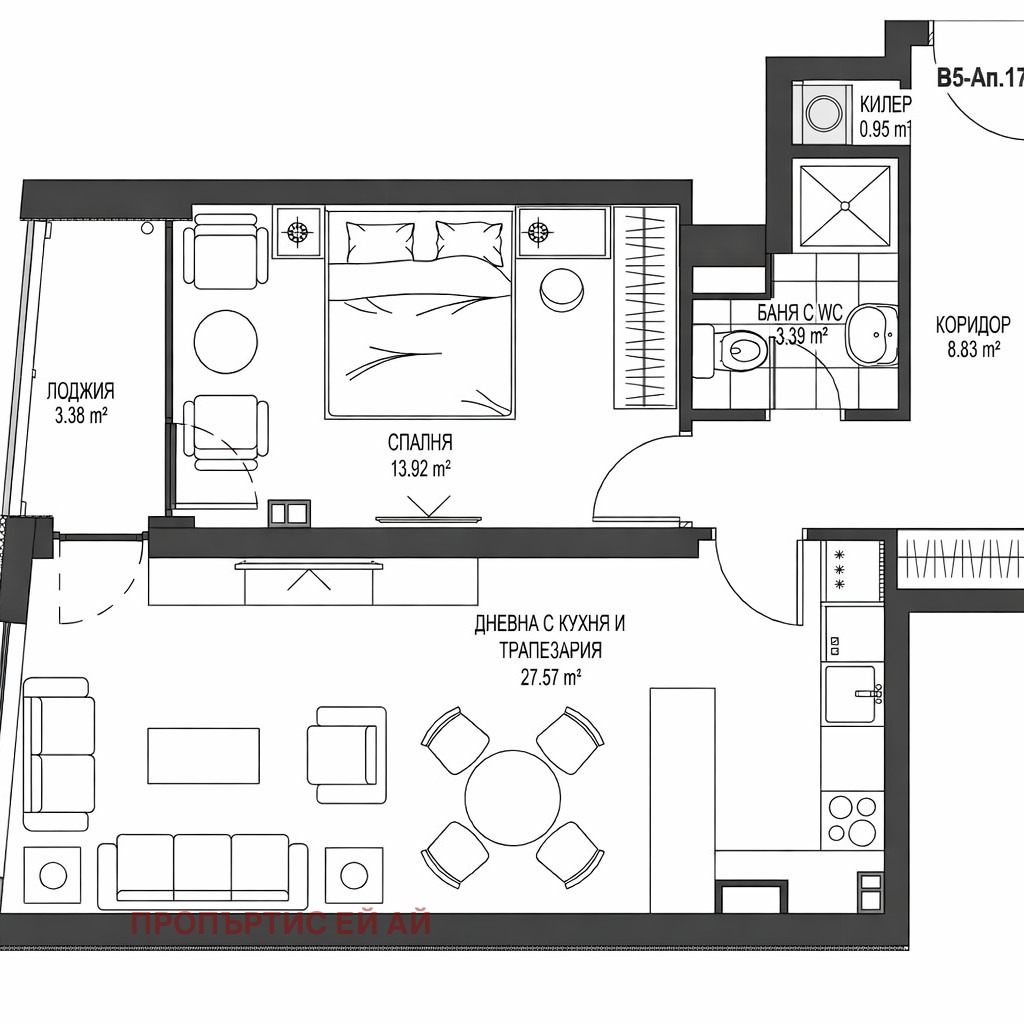 Продава 2-СТАЕН, гр. София, Сердика, снимка 10 - Апартаменти - 54063998