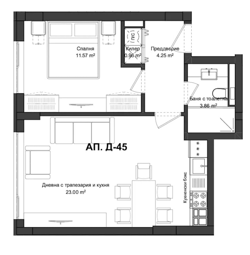 Продава 2-СТАЕН, гр. Пловдив, Гагарин, снимка 2 - Aпартаменти - 47424231