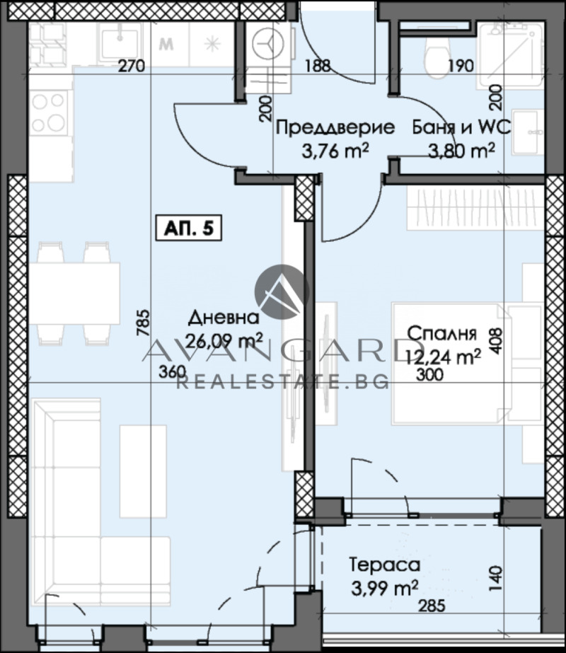 Na sprzedaż  1 sypialnia Plowdiw , Trakija , 70 mkw | 26000779 - obraz [2]