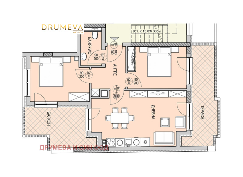 Продава 3-СТАЕН, гр. София, Кръстова вада, снимка 1 - Aпартаменти - 48210963