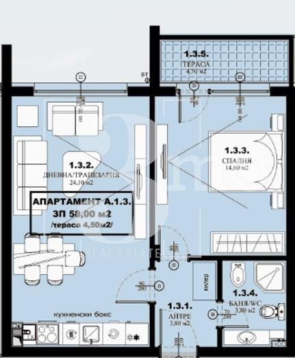 À venda  1 quarto região Sófia , Gara Elin Pelin , 66 m² | 66196411 - imagem [10]