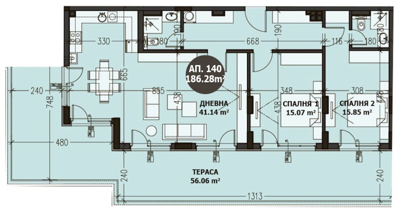 Продава 3-СТАЕН, гр. София, Малинова долина