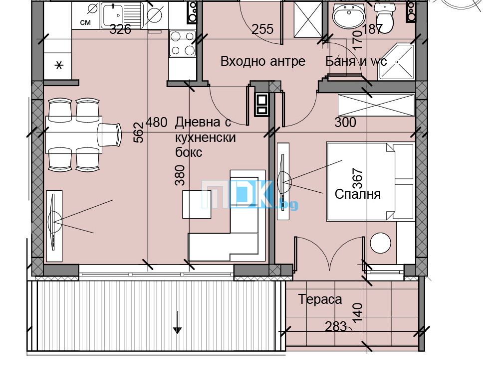 Продава 2-СТАЕН, гр. Пловдив, Остромила, снимка 3 - Апартаменти - 55784172