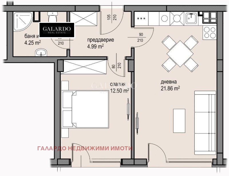 Продава  2-стаен град София , Малинова долина , 96 кв.м | 75053521