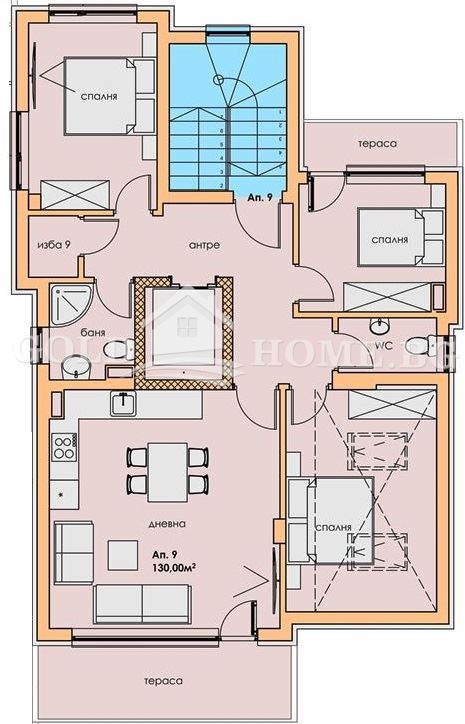 Myytävänä  3 makuuhuonetta Plovdiv , Sadijski , 130 neliömetriä | 18786354 - kuva [2]