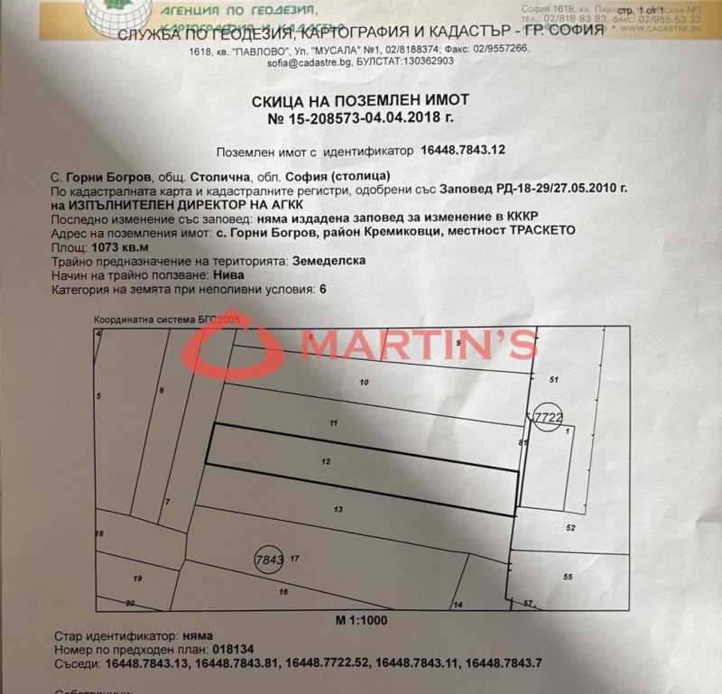 Na prodej  Spiknutí Sofia , Kremikovci , 1073 m2 | 57877944 - obraz [6]