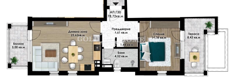 Продава 2-СТАЕН, гр. Пловдив, Коматевско шосе, снимка 11 - Aпартаменти - 46965859