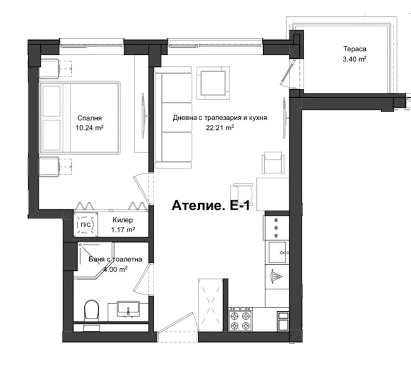 Продава 2-СТАЕН, гр. Пловдив, Гагарин, снимка 2 - Aпартаменти - 47436251