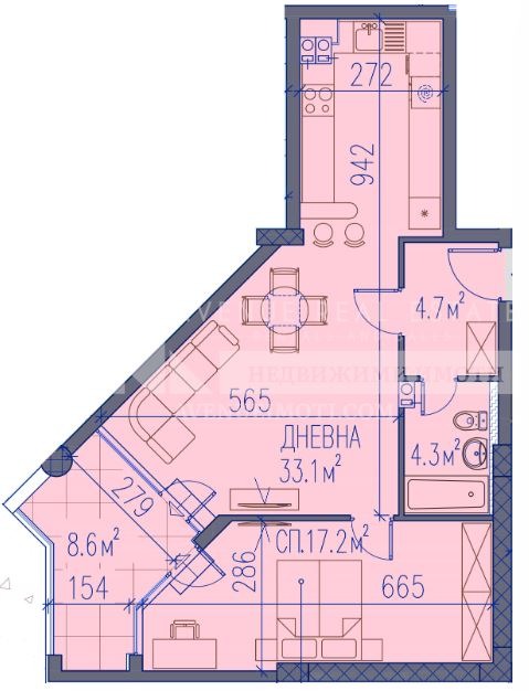 À venda  1 quarto Plovdiv , Hristo Smirnenski , 95 m² | 48356398 - imagem [2]