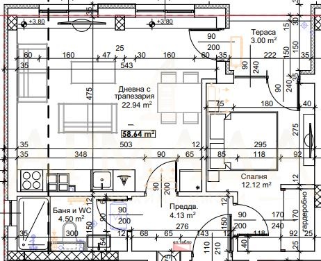 Satılık  1 yatak odası Plovdiv , Trakiya , 68 metrekare | 27877728 - görüntü [2]