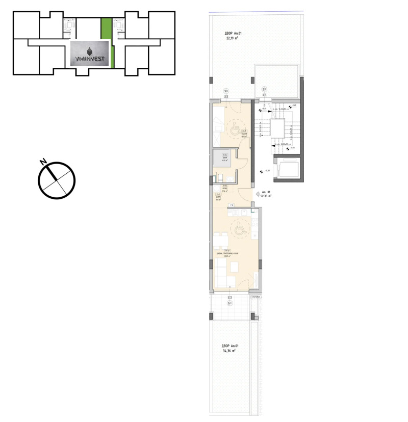 In vendita  1 camera da letto Sofia , Malinova dolina , 117 mq | 41942528 - Immagine [6]