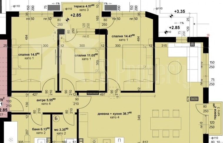 Myytävänä  3 makuuhuonetta Stara Zagora , Tsentar , 145 neliömetriä | 48215558 - kuva [11]