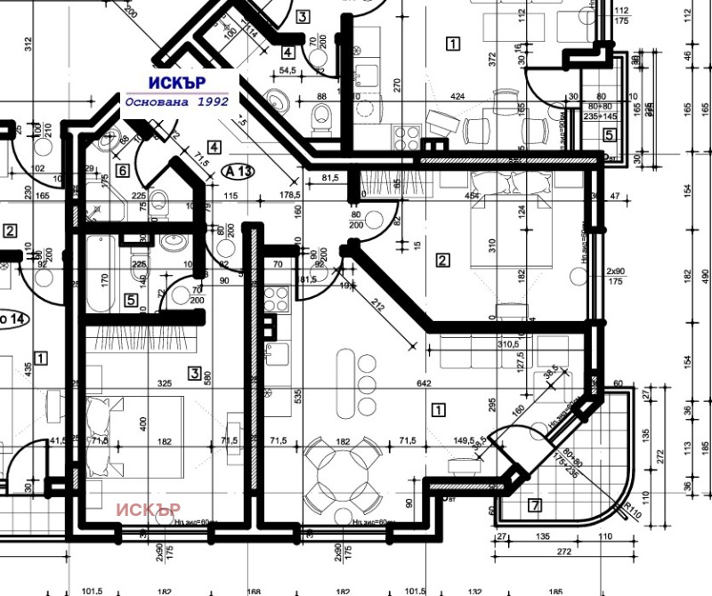 Продава 3-СТАЕН в град София, Оборище - 104 кв.м / 362 490 € » 708 968.82 лв., ИСКЪР